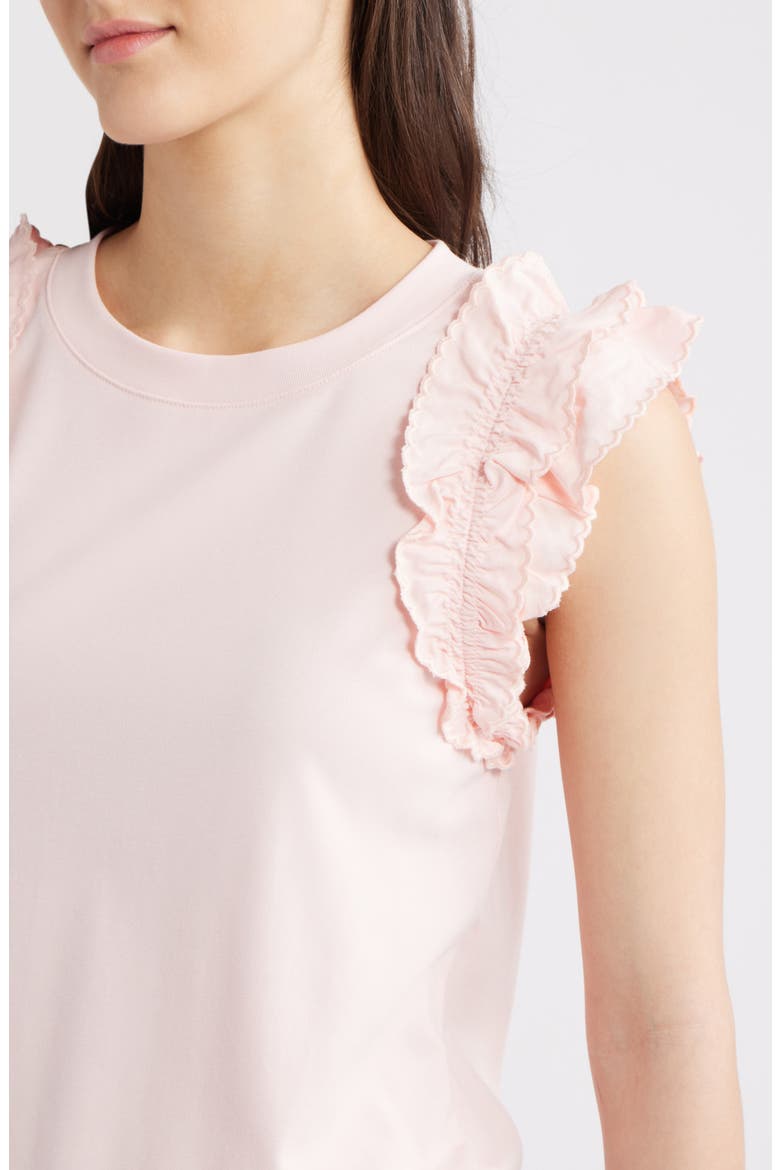 Ruffle Sleeve Top, Alternate, color, WHISPER PINK