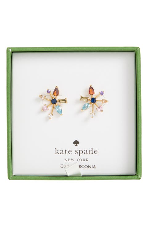 cubic zirconia stud earrings