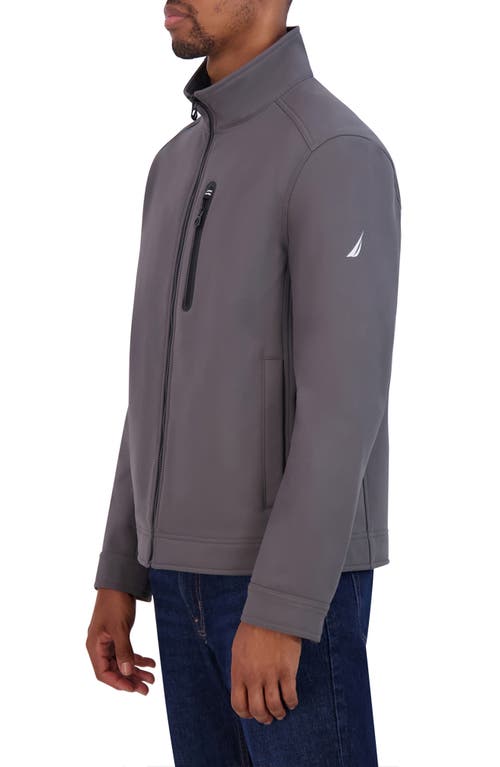 Nautica Softshell Bonded Jacket In Gray