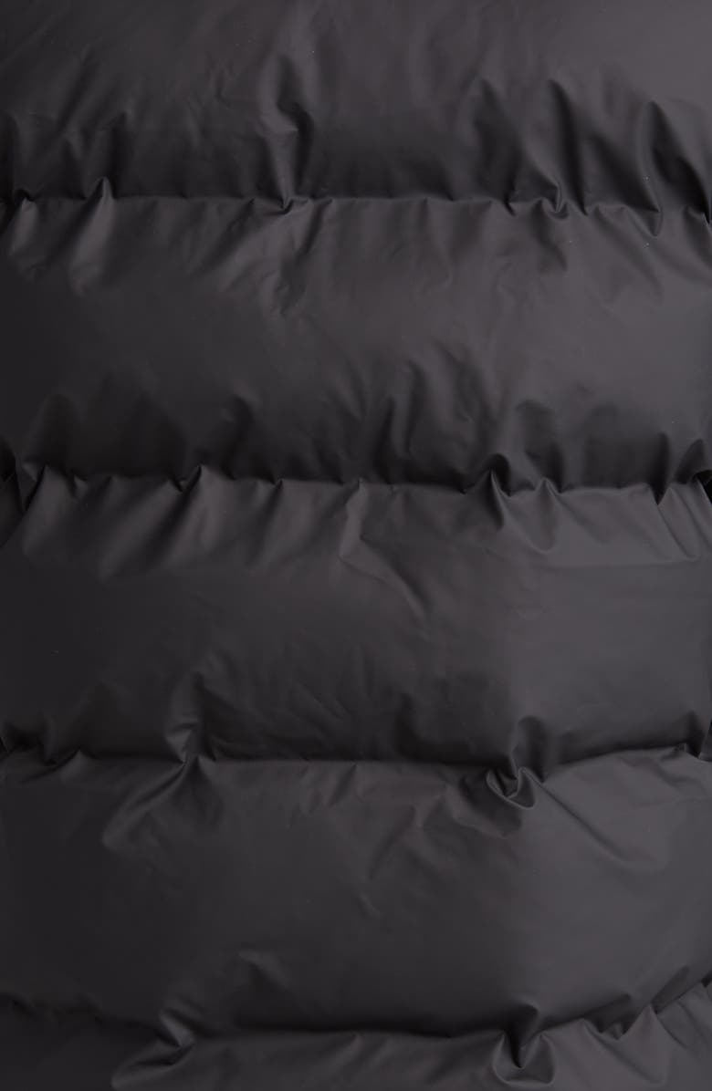 Rains Alta Waterproof Hooded Puffer Jacket, Alternate, color, Black