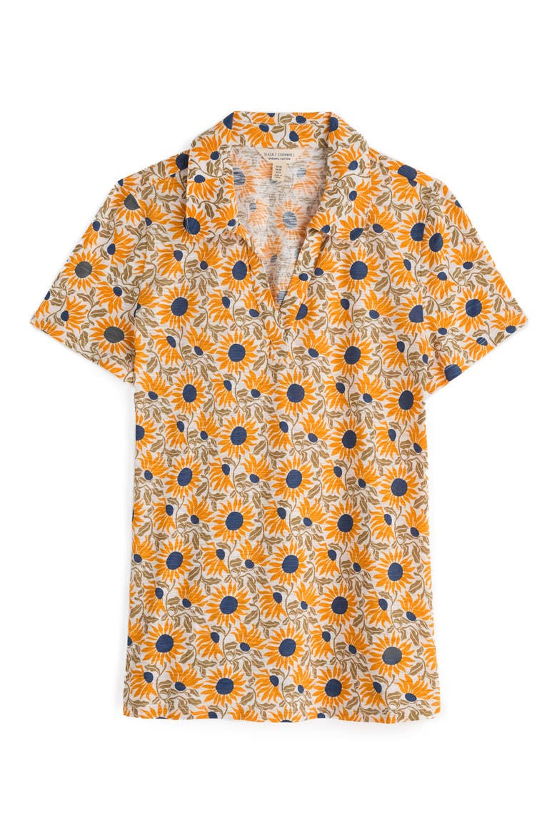 Wavecrest Floral Knit Top, Alternate, color, BOLD SUNFLOWER DAYLILY