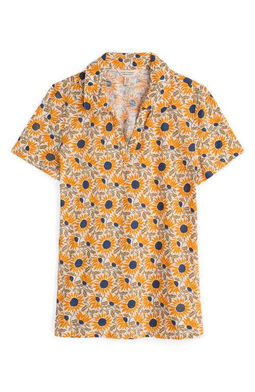 Seasalt Cornwall Wavecrest Floral Knit Top In Orange