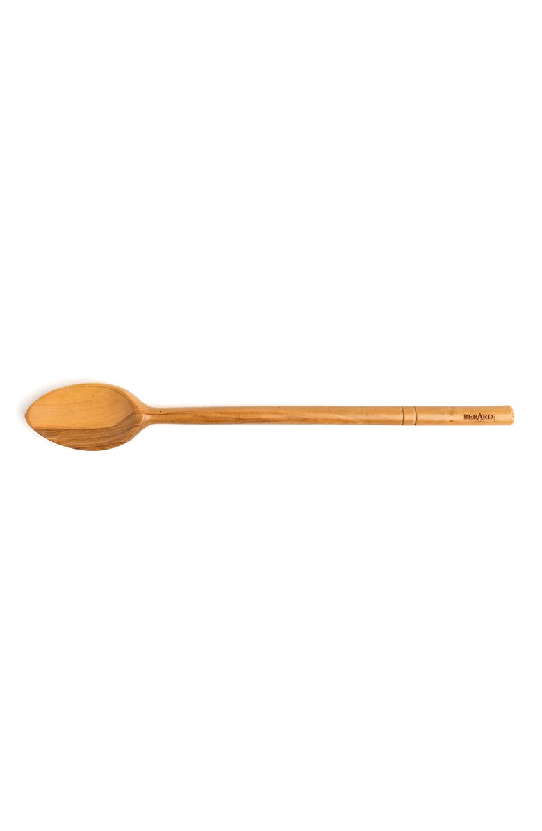 Berard Handcrafted Olive Wood 14 Inch Cooks Spoon, Alternate, color, Brown