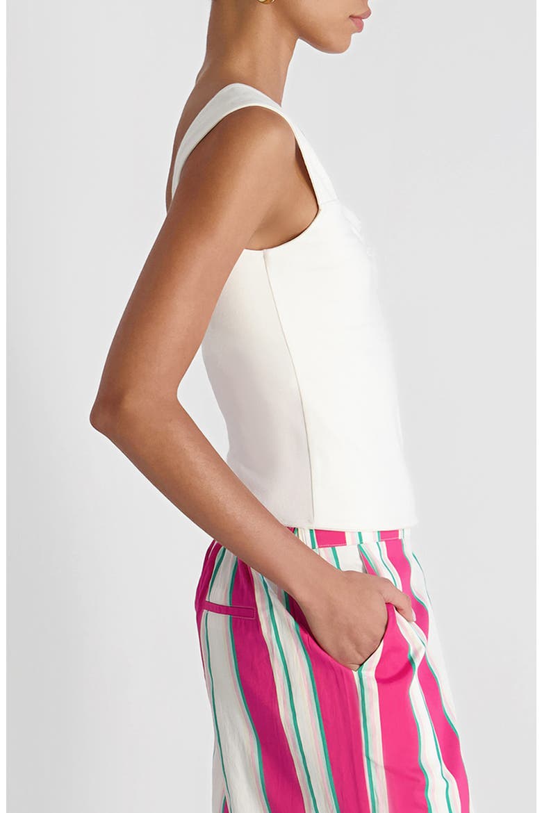 Maisie Sweetheart Neck Jersey Tank, Alternate, color, SUMMER WHITE
