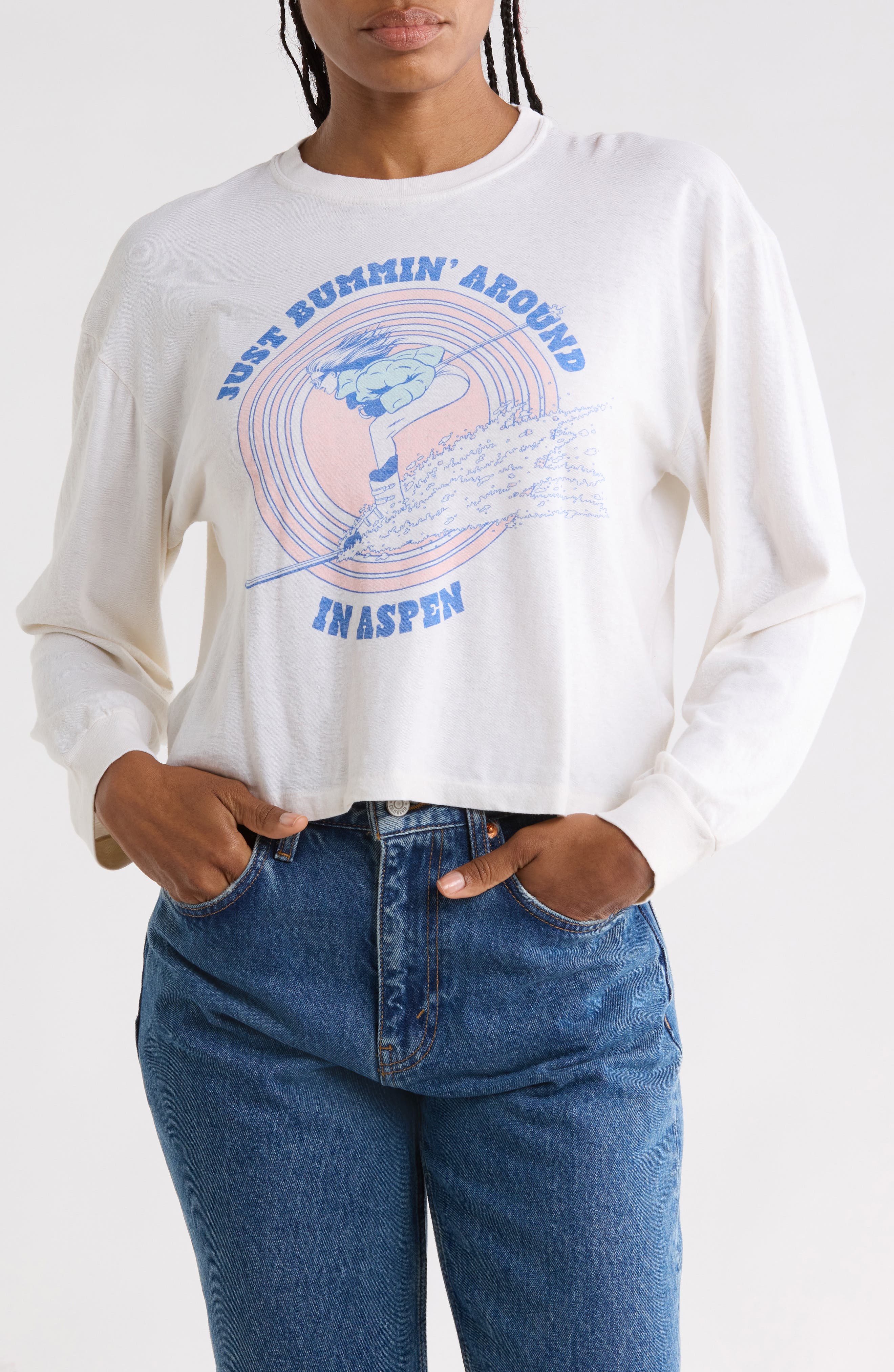 Boxy Boyfriend Graphic Long Sleeve Tee