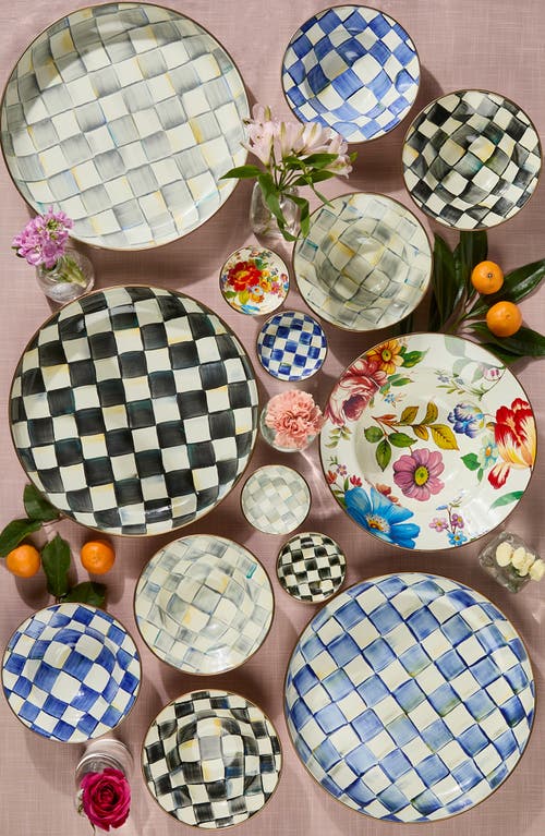 Mackenzie-childs Mackenzie Childs Royal Check Enameled Steel Abundant Bowl