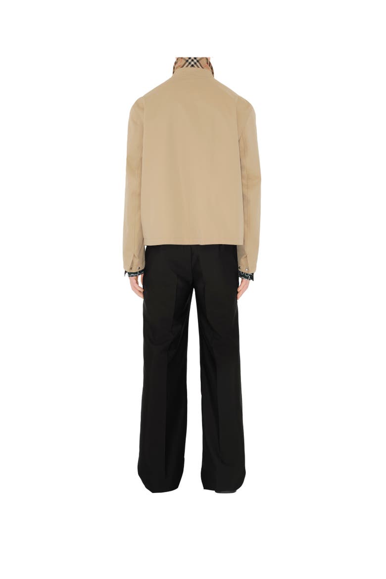 Gabardine Harrington Jacket, Alternate, color, Honey beige