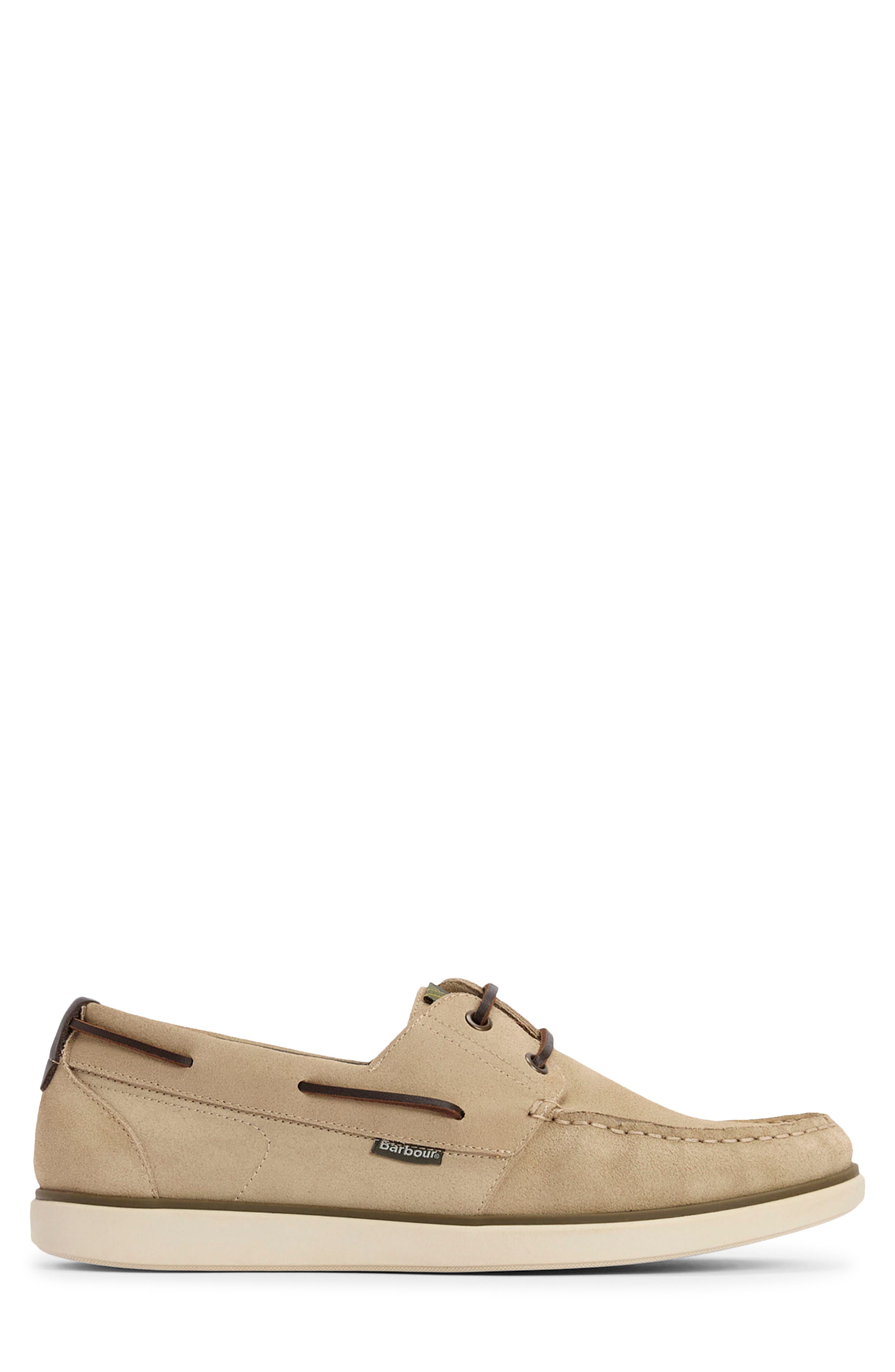 Barbour Rothley Boat Shoe, Main, color, Taupe Suede