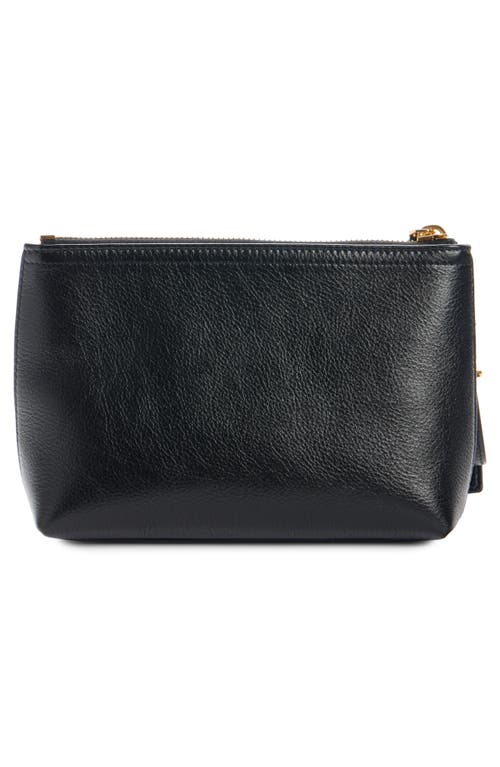Givenchy Small Voyou Leather Zip Pouch In Black