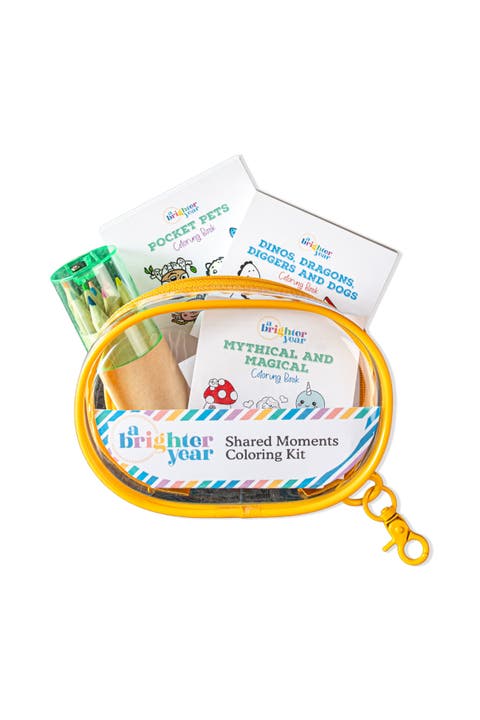 Adult Coloring Kit with Keychain Clip