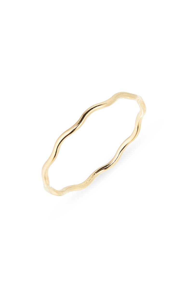 Nashelle Ocean Tides Stacking Ring, Main, color, Gold Fill