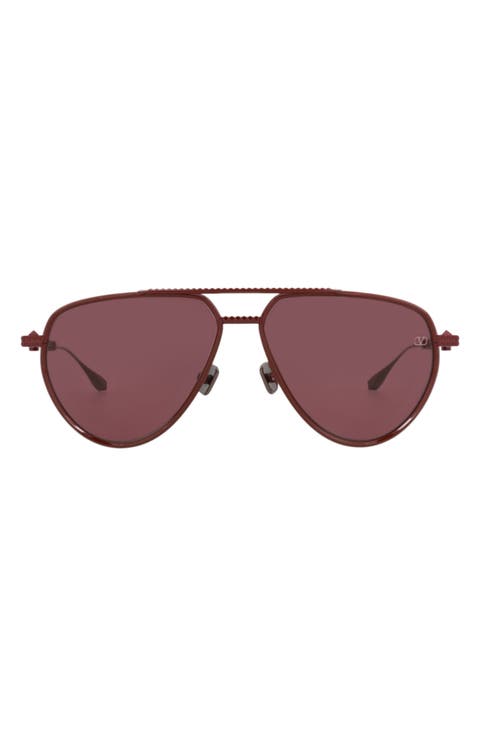 V-Stud II 59mm Aviator Sunglasses