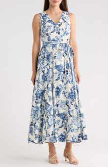 Ted Baker Sleeveless V-Neck Maxi Dress