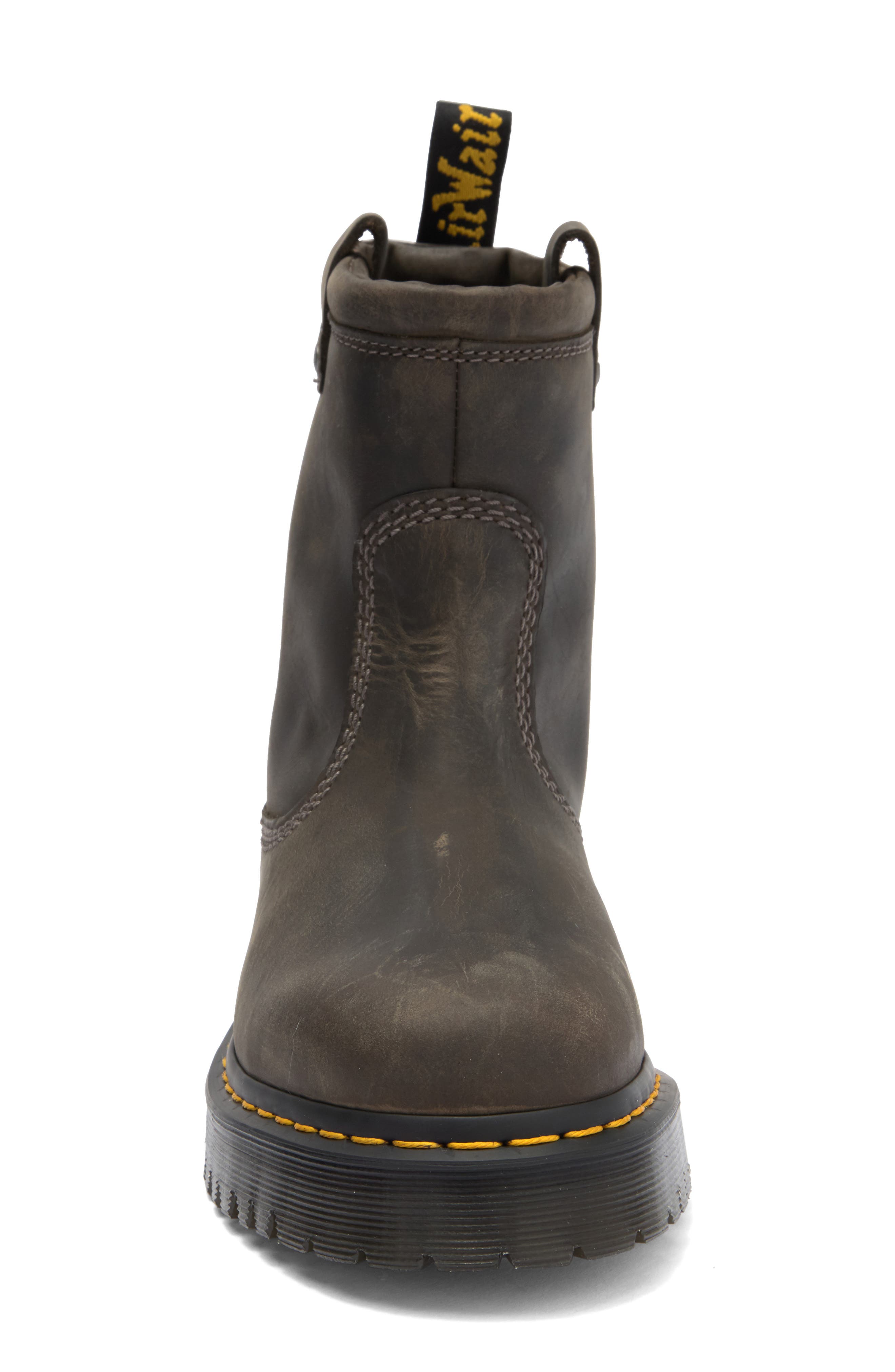Dr. Martens Anistone Lo Boot, Alternate, color, Charcoal Grey Burnished Waxy