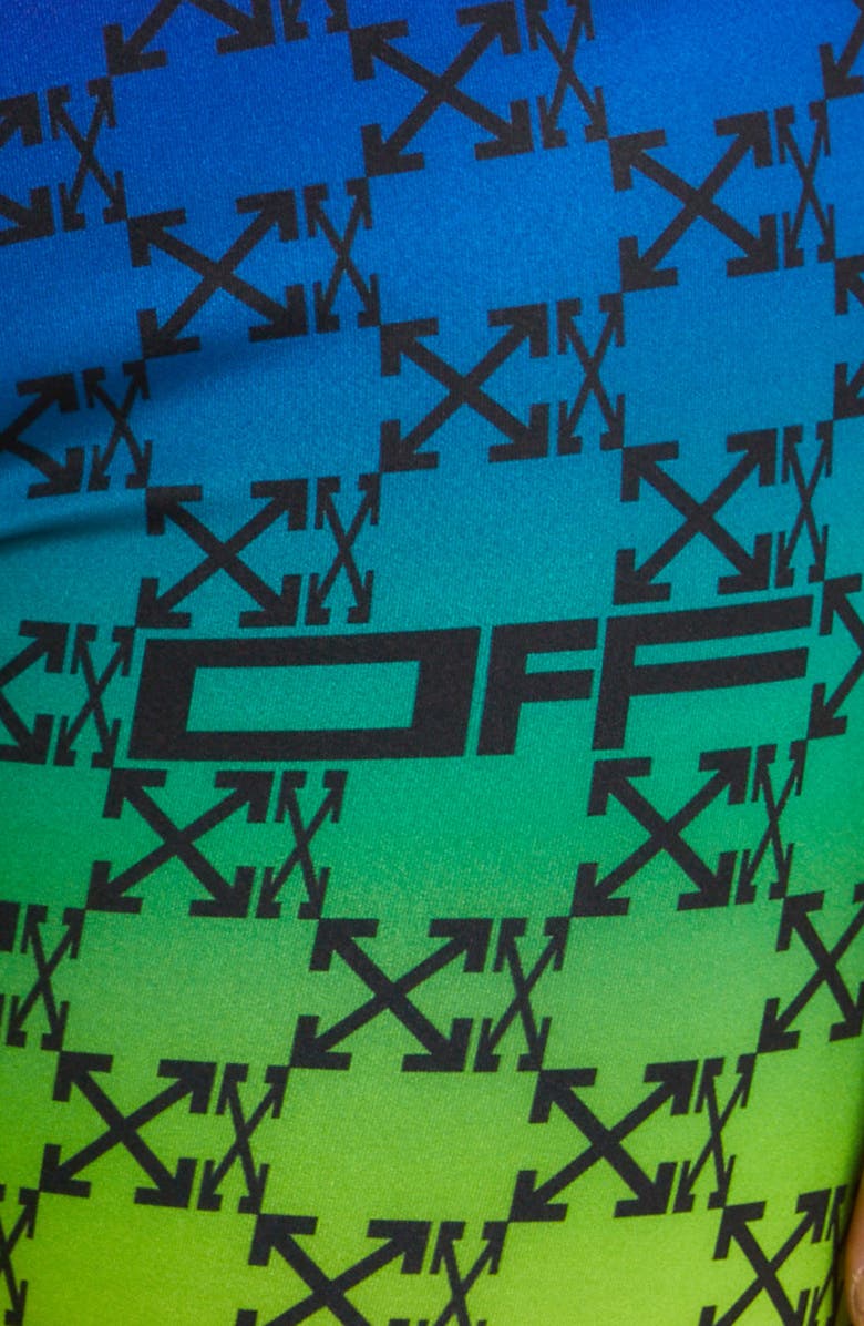 Off-White Logo Ombré Bike Shorts, Alternate, color, 