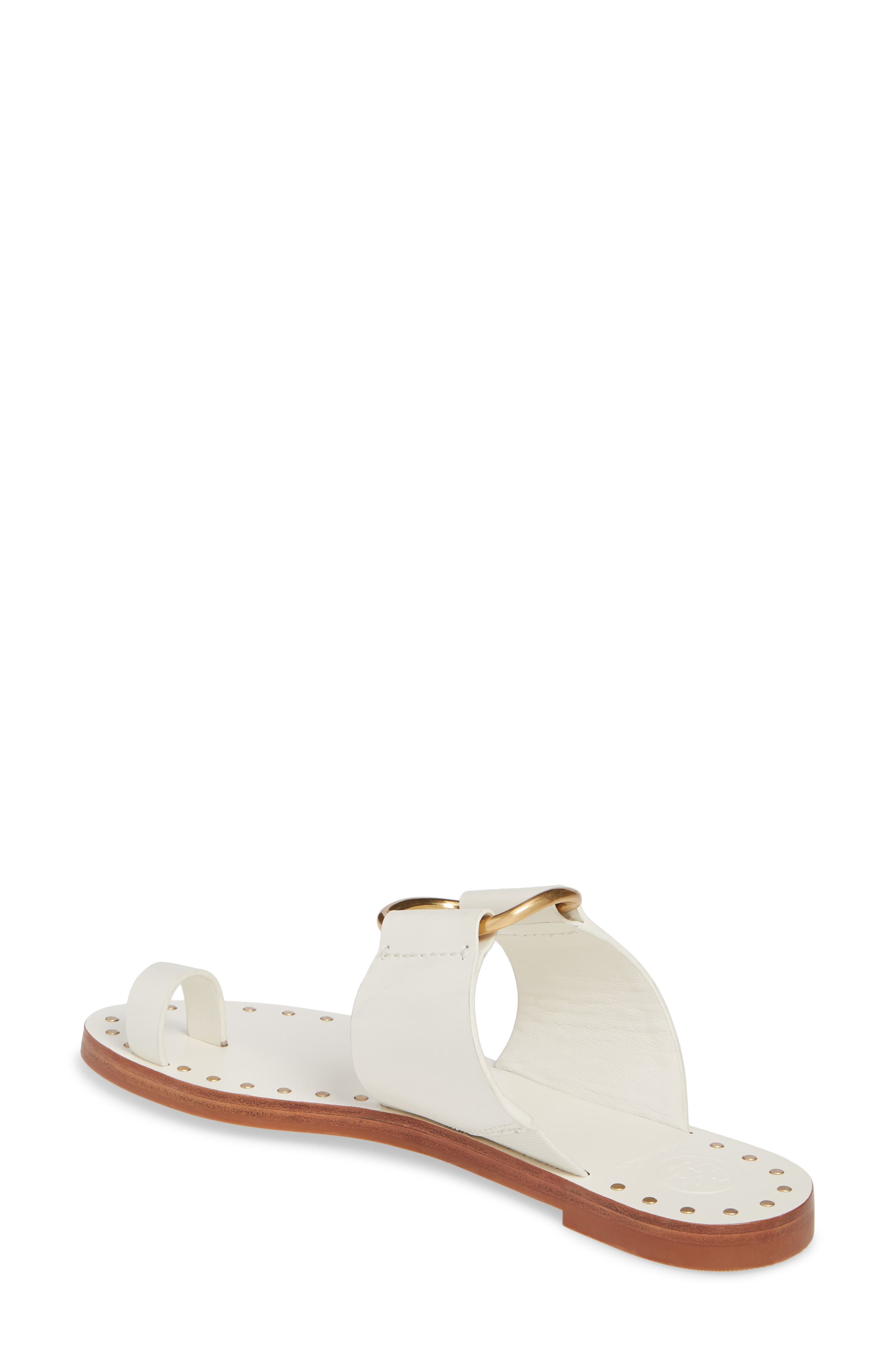 Ravello Toe Ring Sandal, Alternate, color, PERFECT IVORY/ GOLD