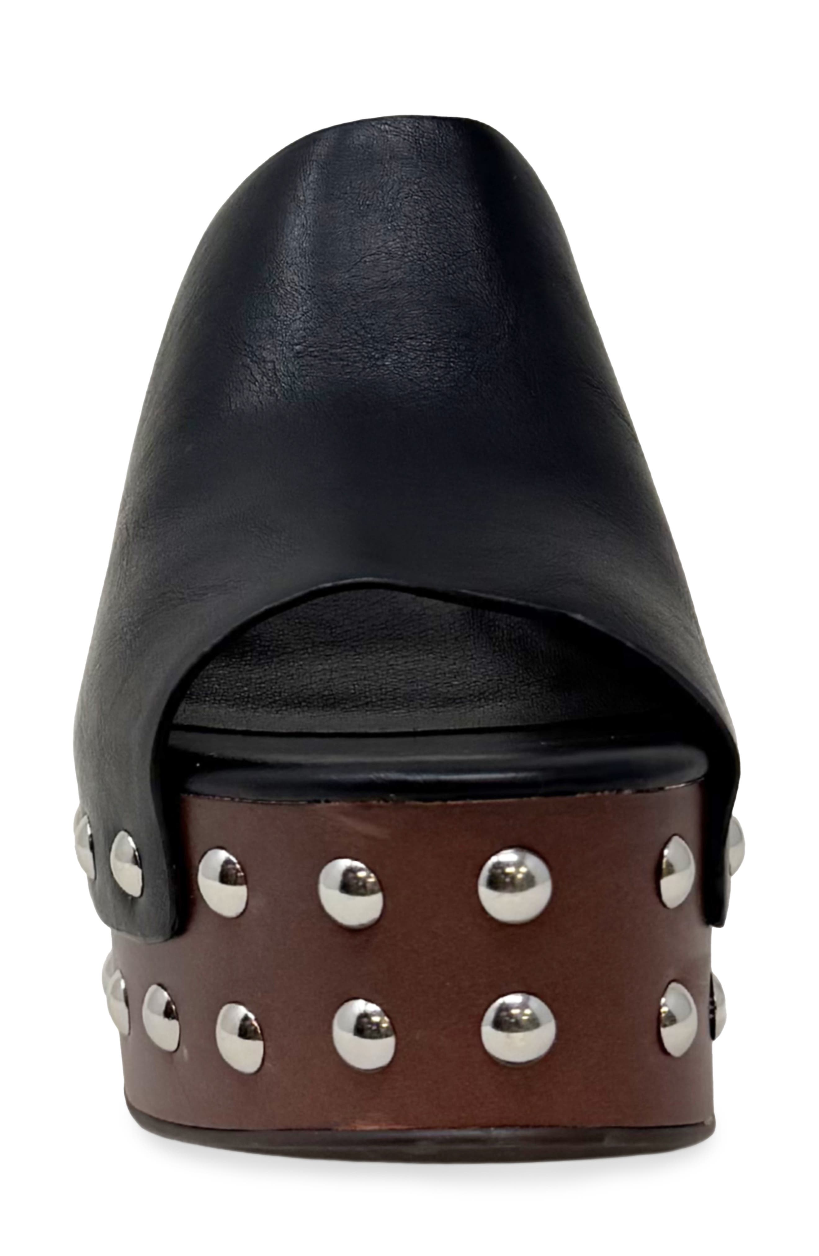 SHUSHOP Holly Platform Slide Sandal, Alternate, color, Black