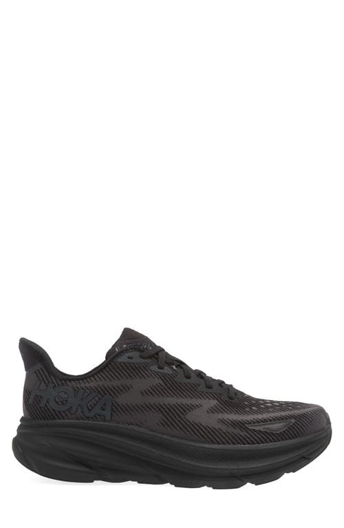 Hoka Clifton 9 Running Shoe In Black