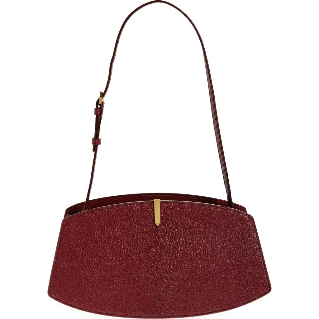 Savette The Florence Leather Shoulder Bag In Wine