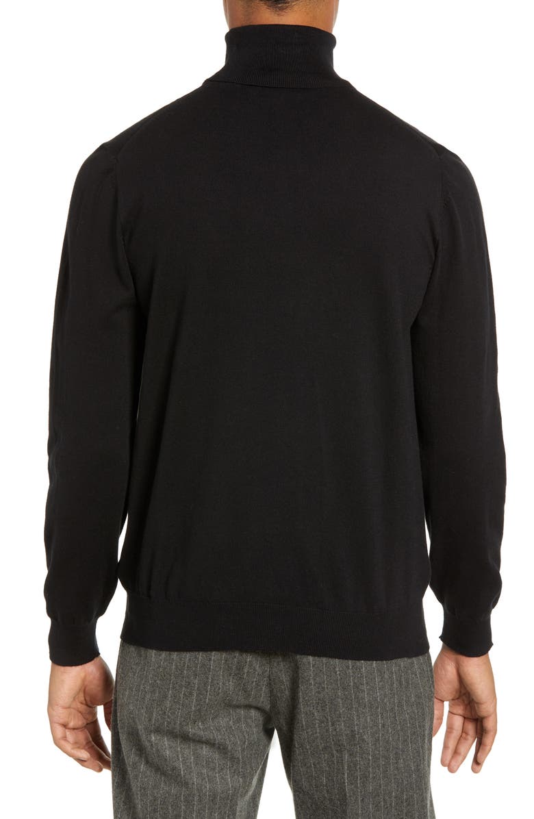French Connection Regular Fit Stretch Cotton Turtleneck, Alternate, color,