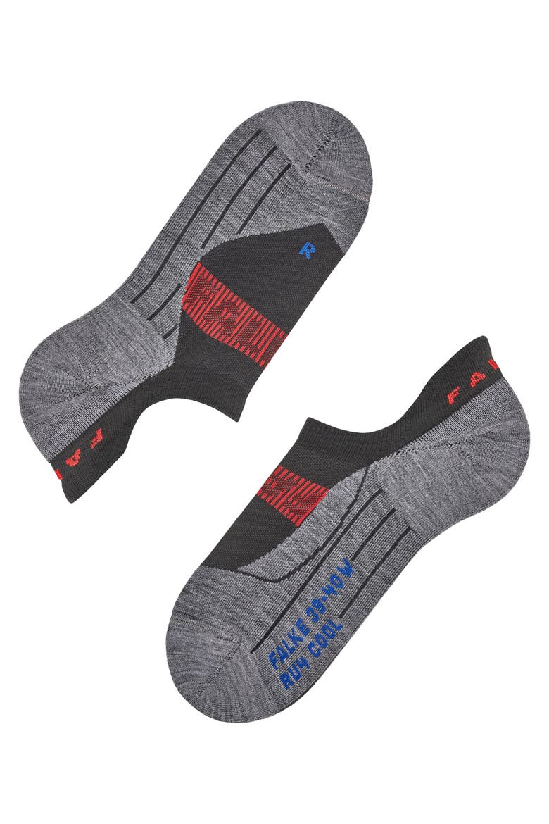 RU4 Endurance Cool Invisible Running Socks, Alternate, color, Black
