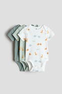 H&M 3-pack Cotton Envelope-neck Bodysuits