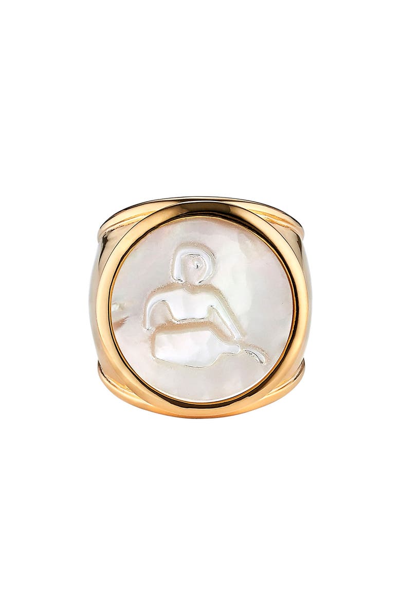 ASHA Zodiac Mother-of-Pearl Ring, Main, color,