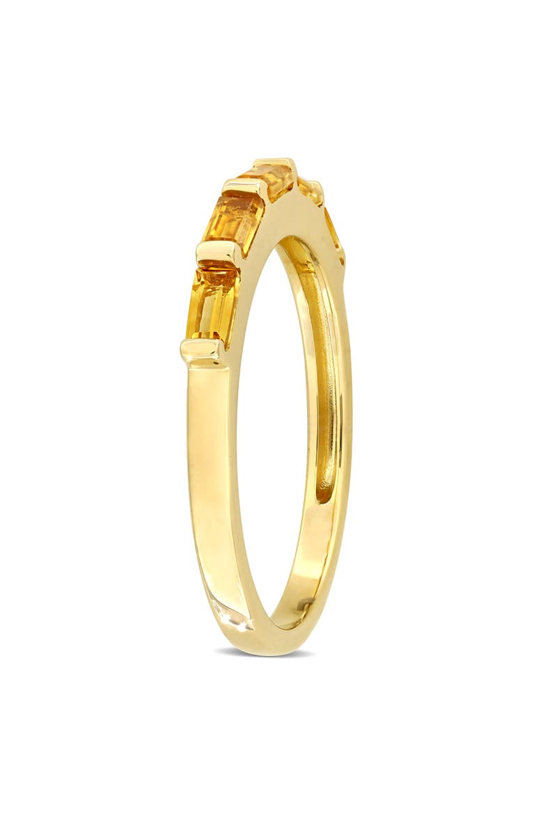 Gemstone Birthstone Anniversary Band 10k, Alternate, color, Citrine/Yellow Gold