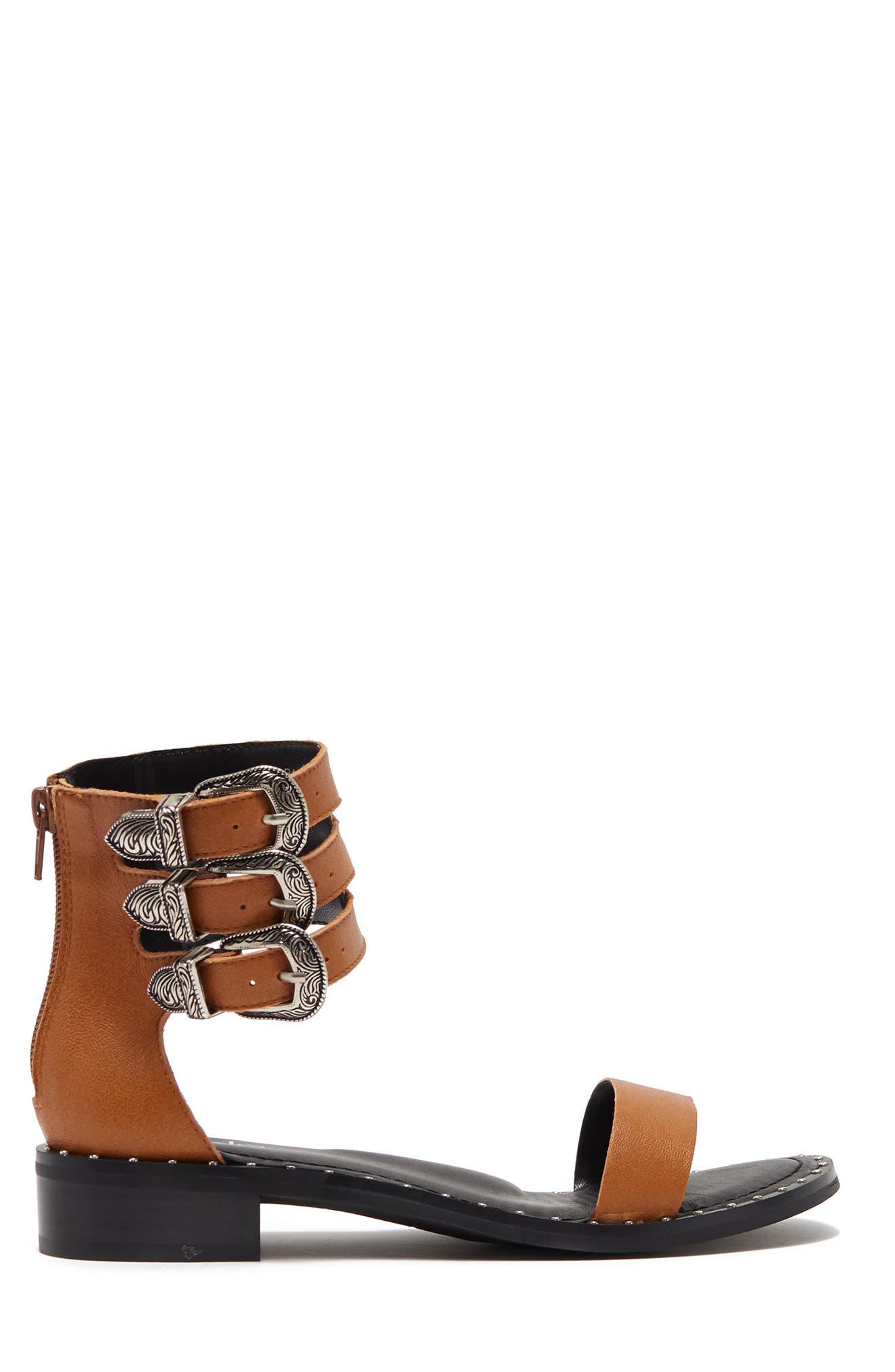 Bahah Triple Ankle Strap Sandal, Alternate, color, CUOIO