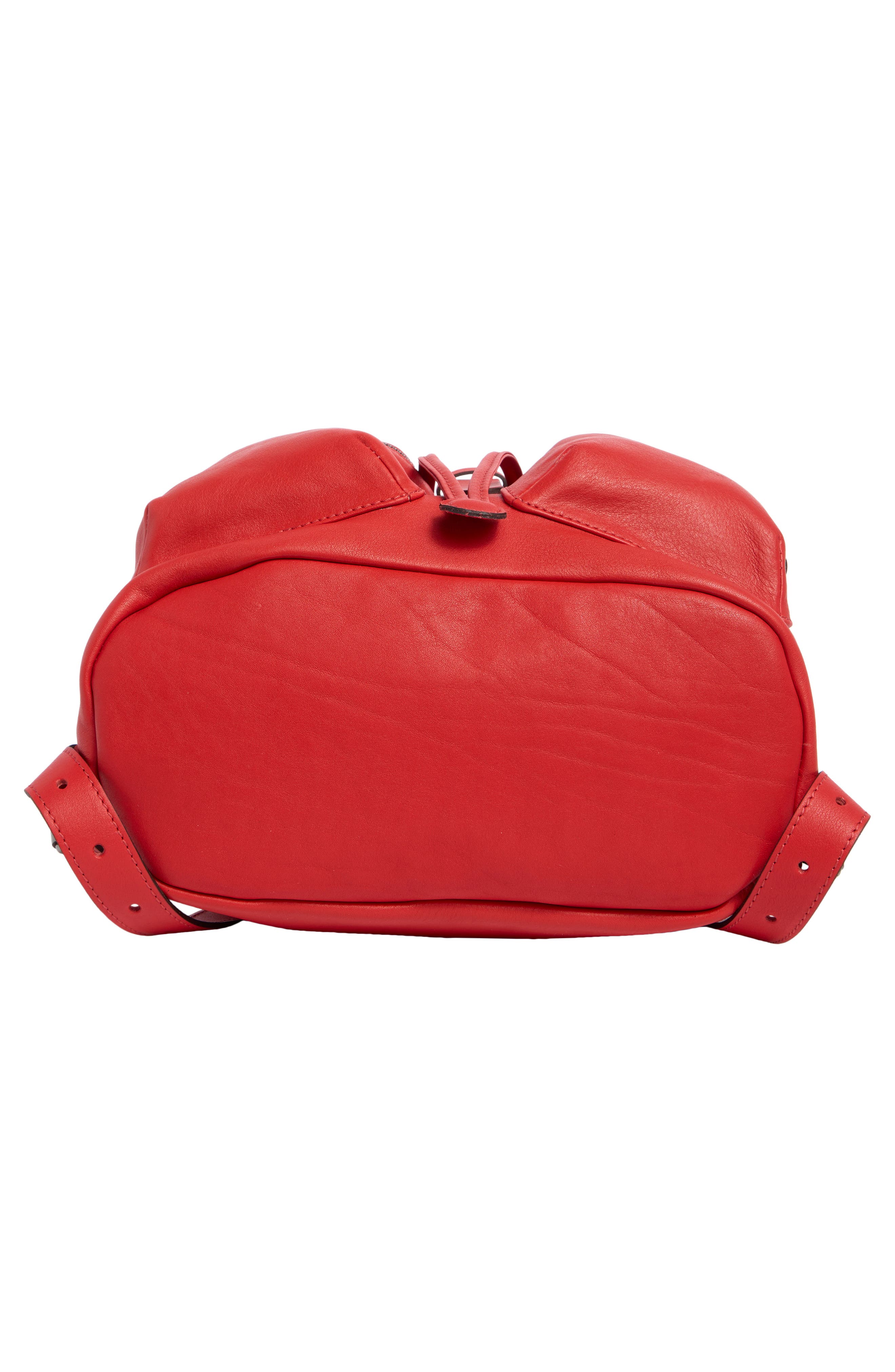 Longchamp Medium 3D Leather Backpack, Alternate, color, Vermilion