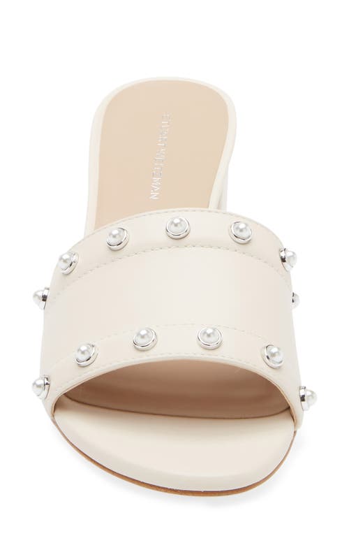 STUART WEITZMAN STUART WEITZMAN FAUX PEARL SLIDE SANDAL