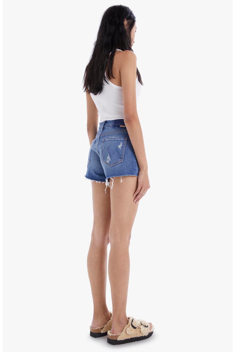 The Tomcat Fray Hem Denim Shorts, Alternate, color, PLAYING WITH SCISSORS
