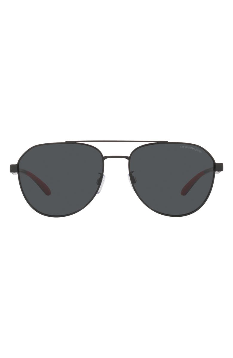 Emporio Armani 59mm Pilot Sunglasses, Main, color,
