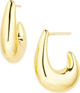 ARGENTO VIVO 'J' Hoop Earrings