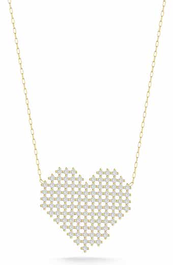 GLAZE JEWELRY Cubic Zirconia Heart Pendant Necklace