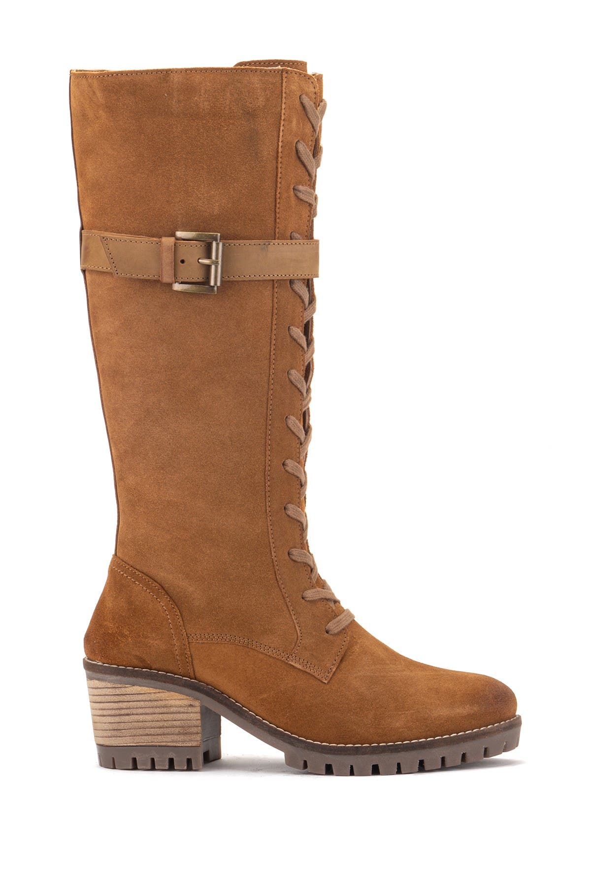 VINTAGE FOUNDRY Naomi Suede Lace-Up Boot, Alternate, color, Tan