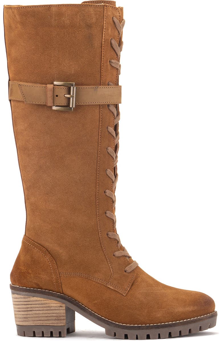 VINTAGE FOUNDRY Naomi Suede Lace-Up Boot, Alternate, color, Tan