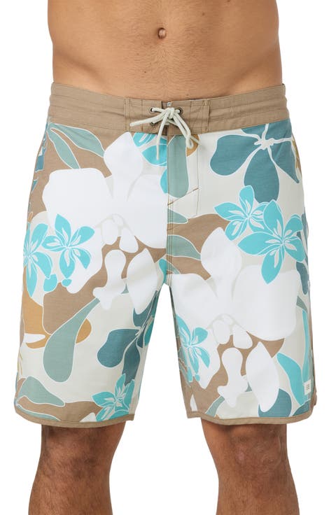 Cruzer Stripe Scallop Board Shorts