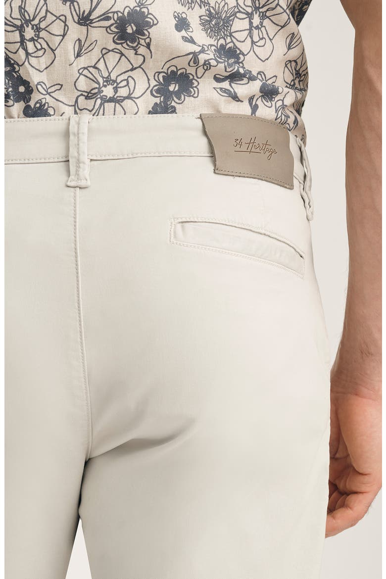 Arizona Slim Fit Flat Front Twill Chino Shorts, Alternate, color, GLACIER TWILL