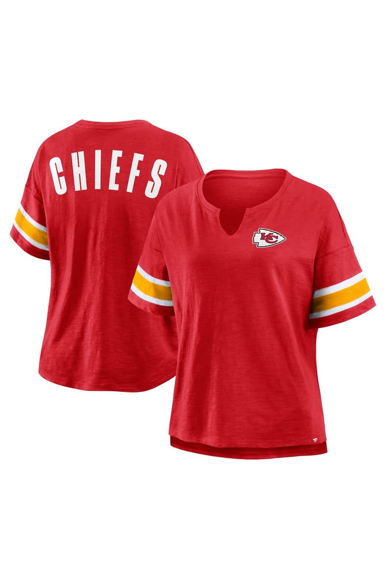 Women's Fanatics Red Kansas City Chiefs Redzone Curl Route T-Shirt, Main, color, Red