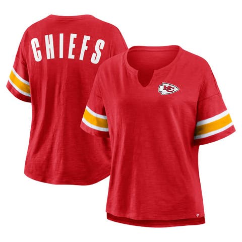 Women's Fanatics Red Kansas City Chiefs Redzone Curl Route T-Shirt
