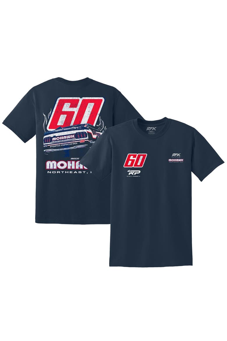 Men's RFK Racing Navy Ryan Preece Mohawk Northeast T-Shirt, Main, color, Navy