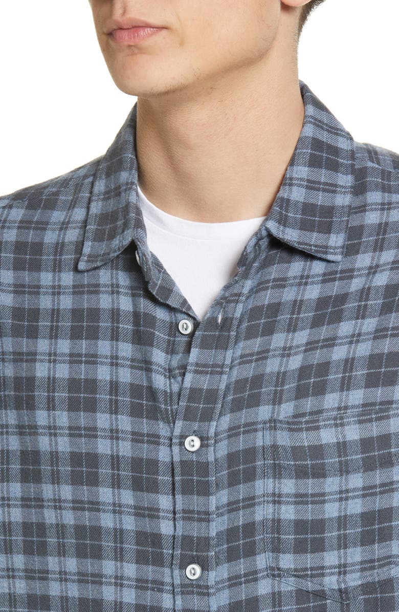 Rails Lennox Relaxed Fit Plaid Cotton Blend Button-Up Shirt, Alternate, color, 