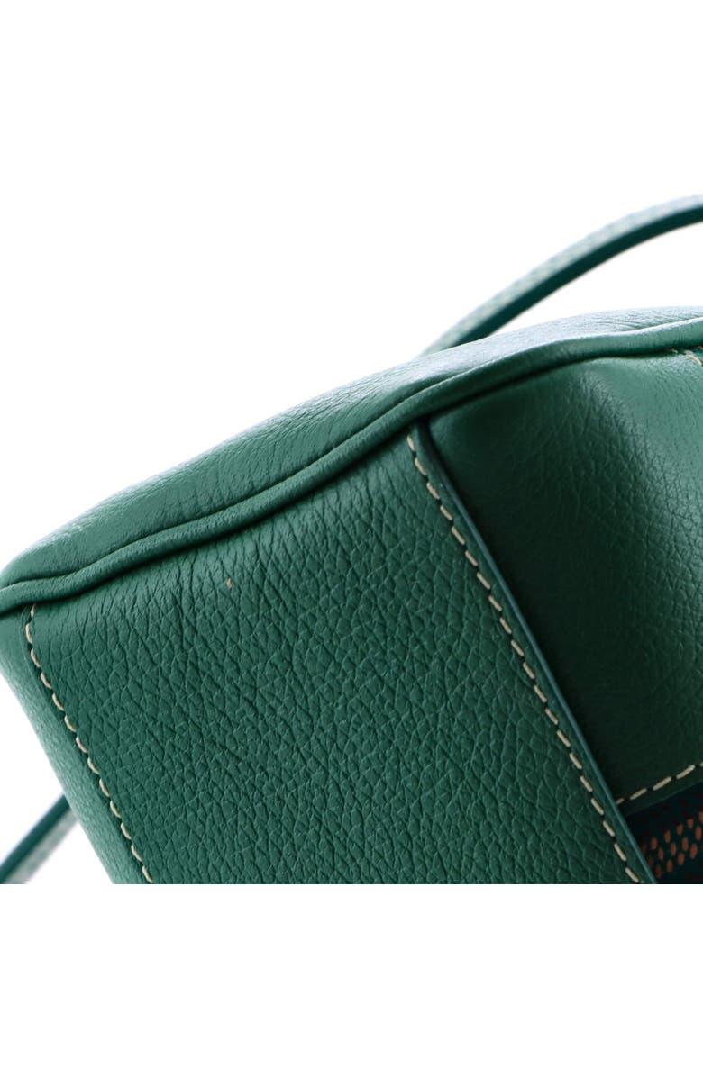 Pre-Owned Goyard Saigon Top Handle Bag Coated Canvas with Leather Mini, Alternate, color, Green