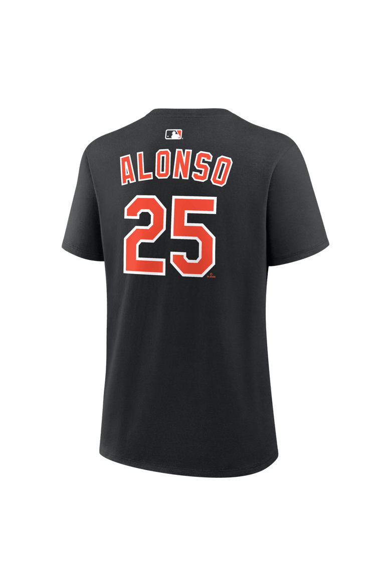 Women's Nike Pete Alonso Black Baltimore Orioles Name & Number T-Shirt, Alternate, color, Black