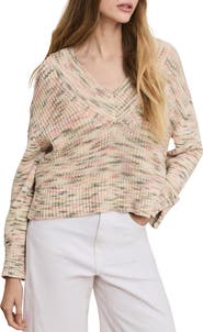 Veronica Beard Anola Space Dye Cotton Sweater