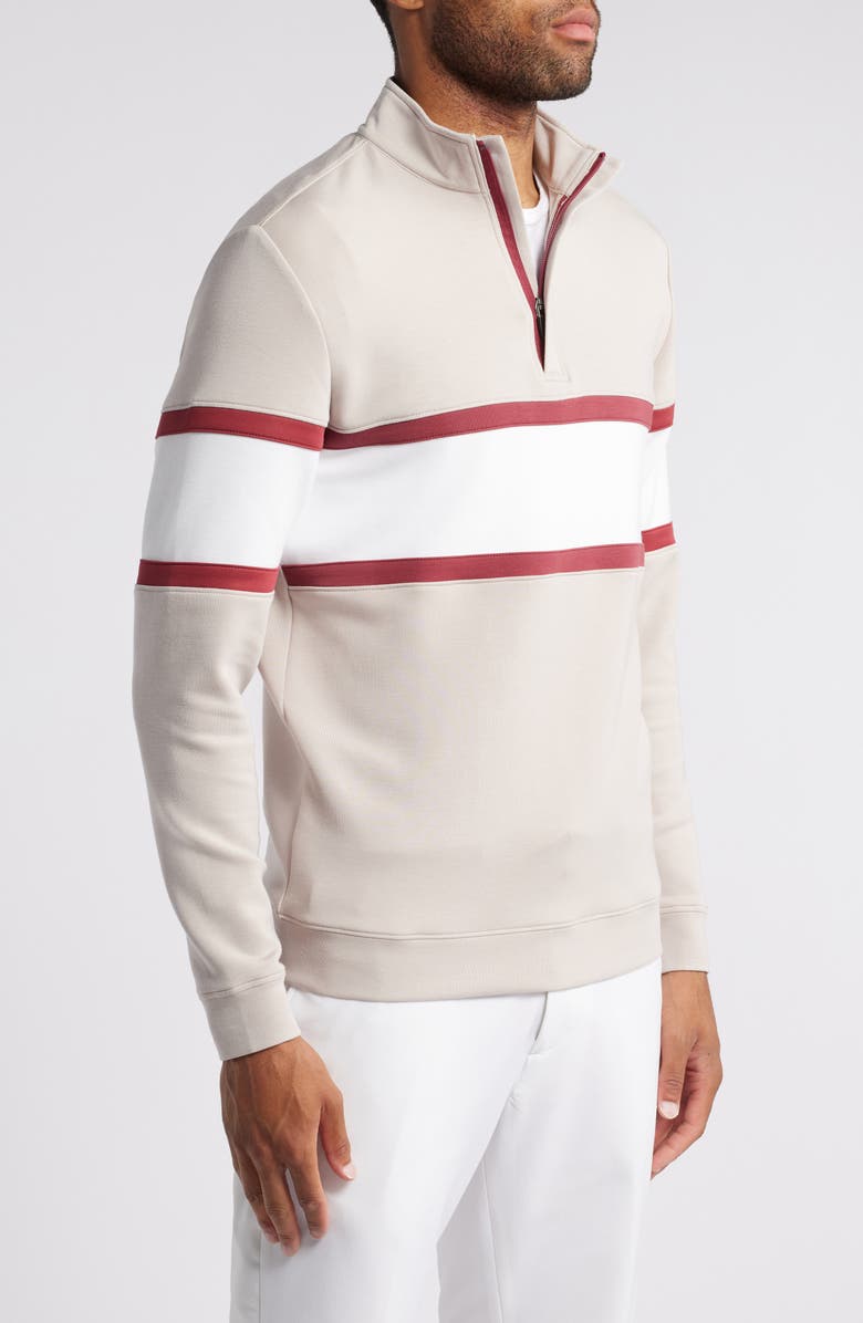Swannies Owen Chest Stripe Golf Quarter Zip, Alternate, color,