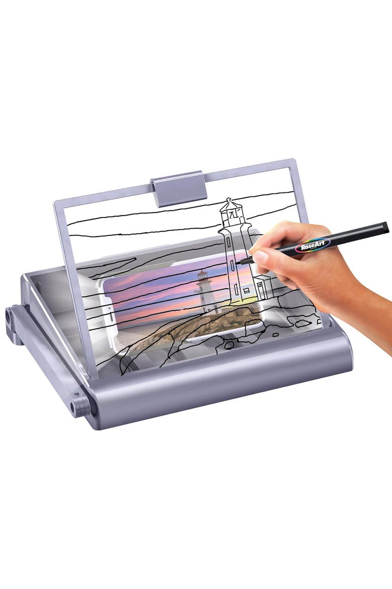 Timeless Creations 2In1 Tracing Desk Drawing Set, Kids, Alternate, color, Multicolored
