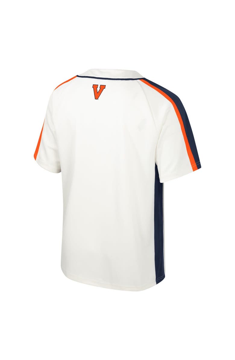 COLOSSEUM Men's Colosseum Cream Virginia Cavaliers Ruth Button-Up Baseball Jersey, Alternate, color,