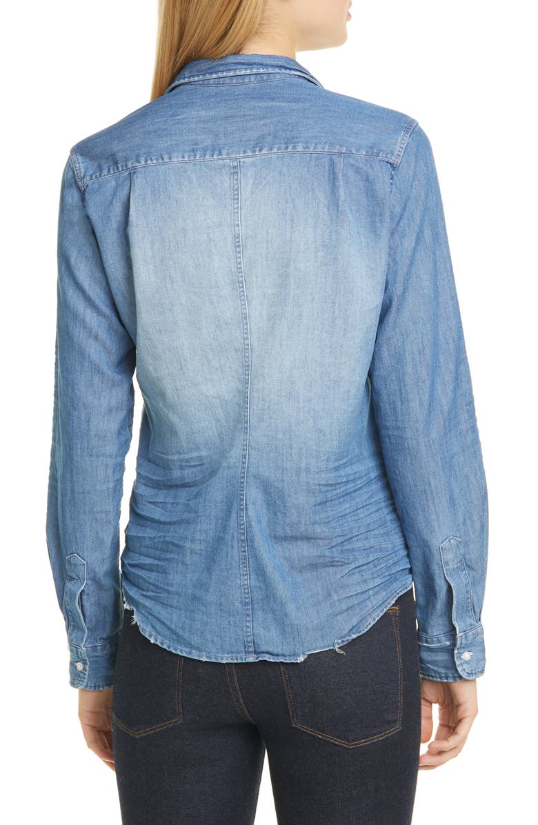 Frank & Eileen Barry Denim Button-Up Shirt, Alternate, color, Distressed